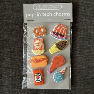 HeyDay Pop-In Tech/ Shoe Charms Snack Food Popcorn Ice Cream Pretzel Collection